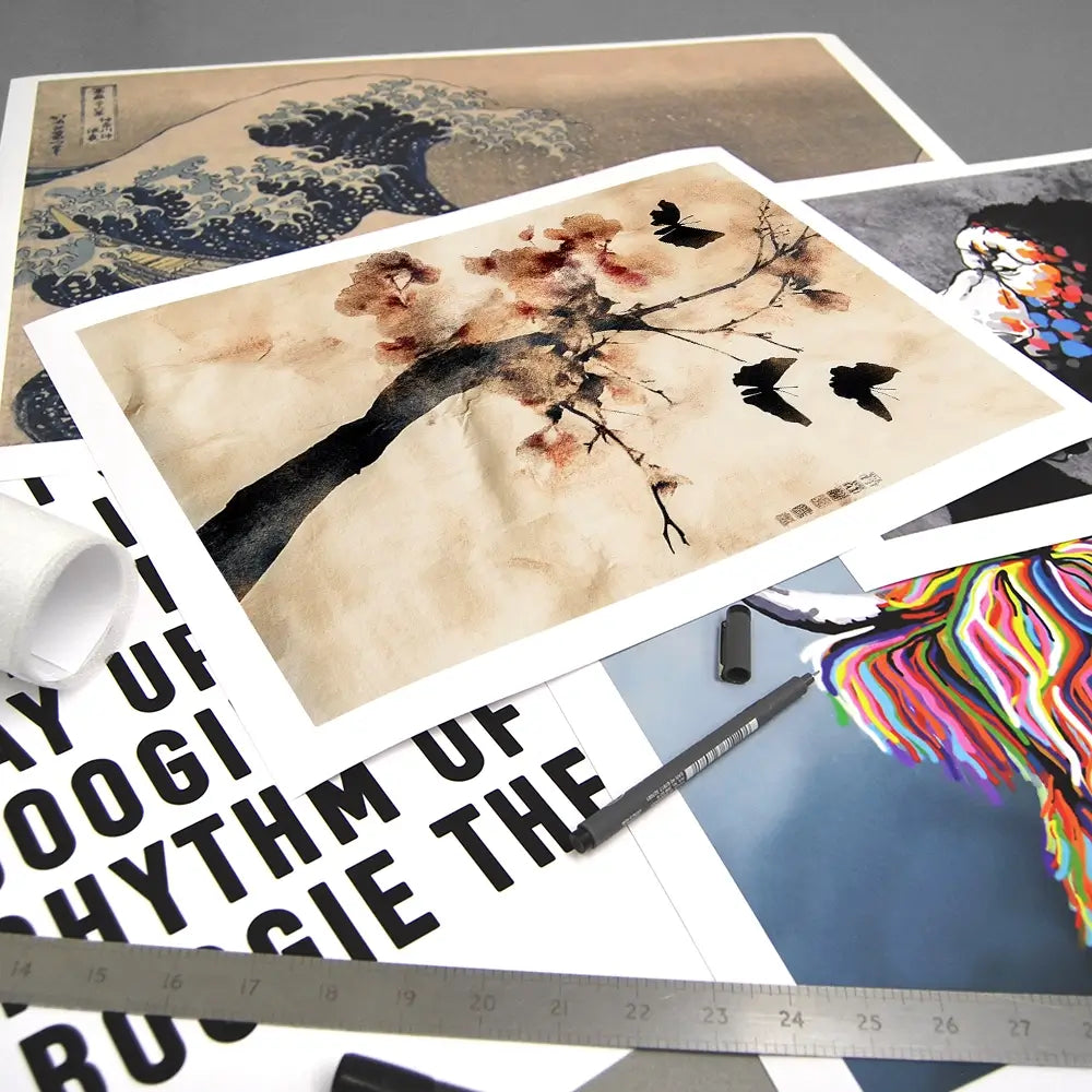 Cherry Butterflies Art Print Cherry Butterflies Art Print wall art product Treechild