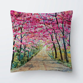Cherry Tree Path Cushion Cherry Tree Path Cushion wall art product Painterstock / Shutterstock