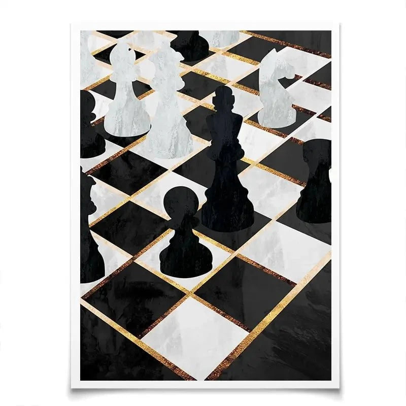 Chess Art Print Chess Art Print wall art product Sarah Manovski