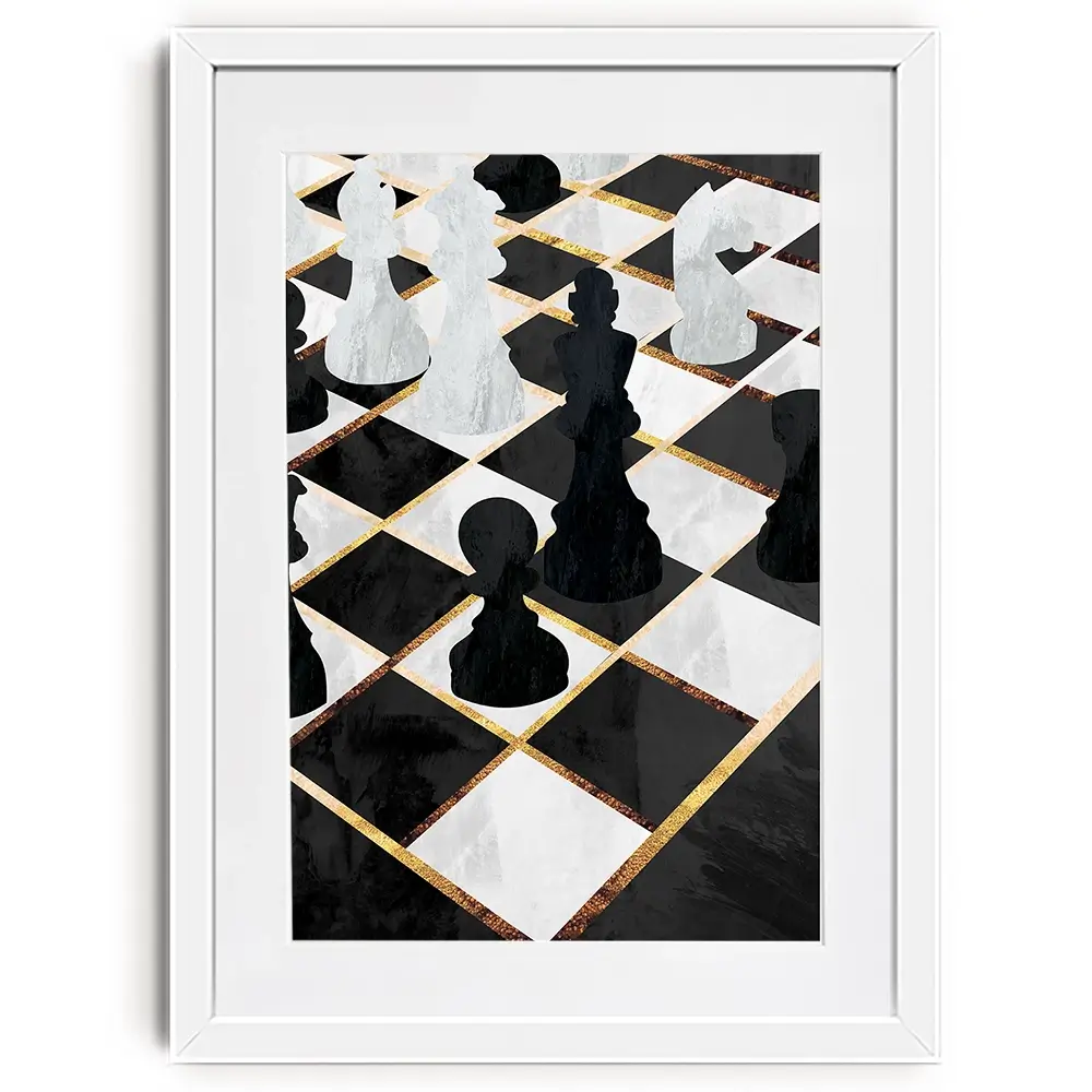 Chess Framed Art Print Chess Framed Art Print wall art product Sarah Manovski