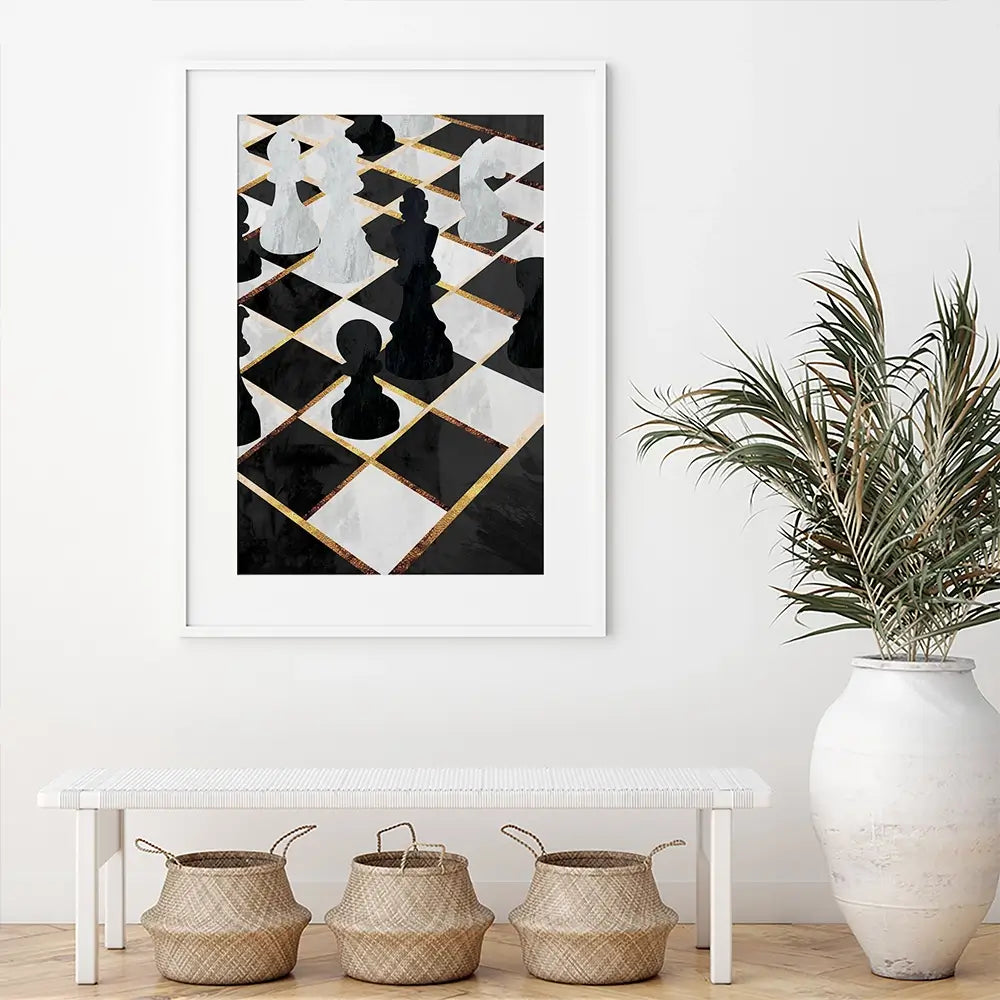 Chess Framed Art Print Chess Framed Art Print wall art product Sarah Manovski