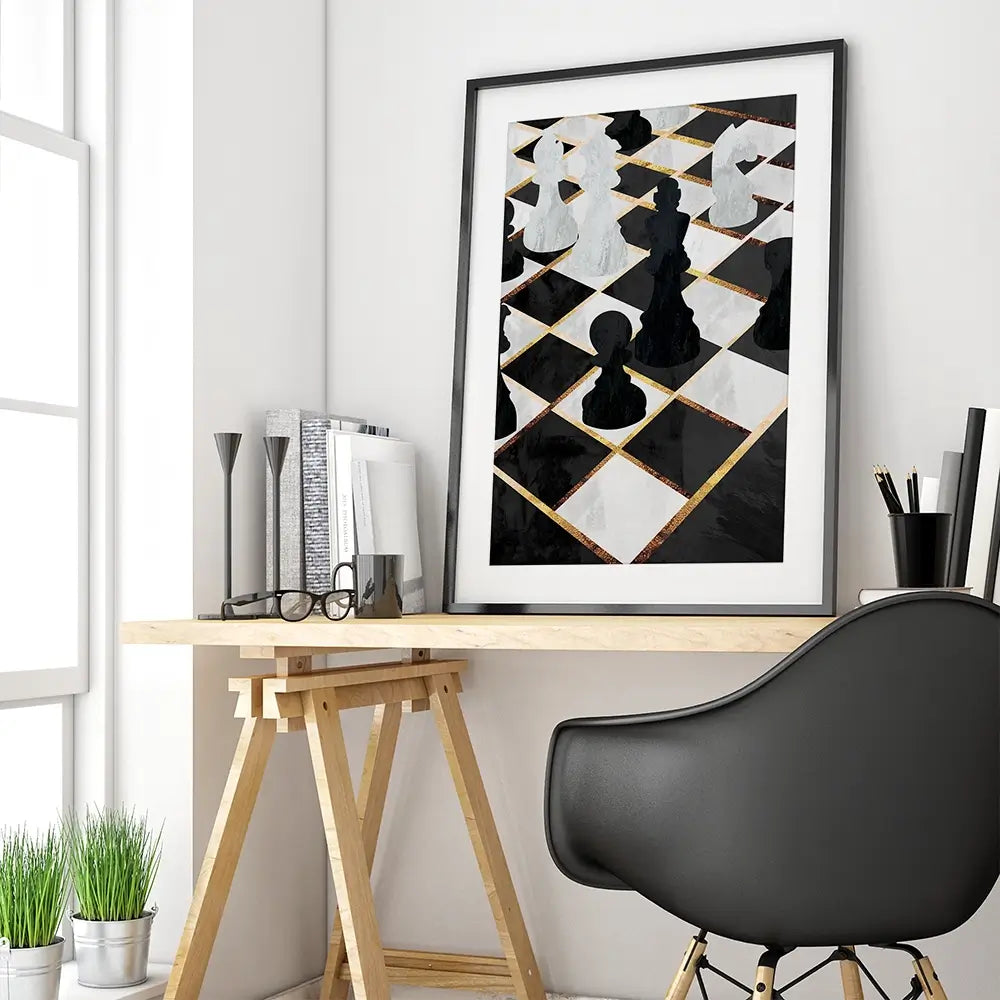 Chess Framed Art Print Chess Framed Art Print wall art product Sarah Manovski