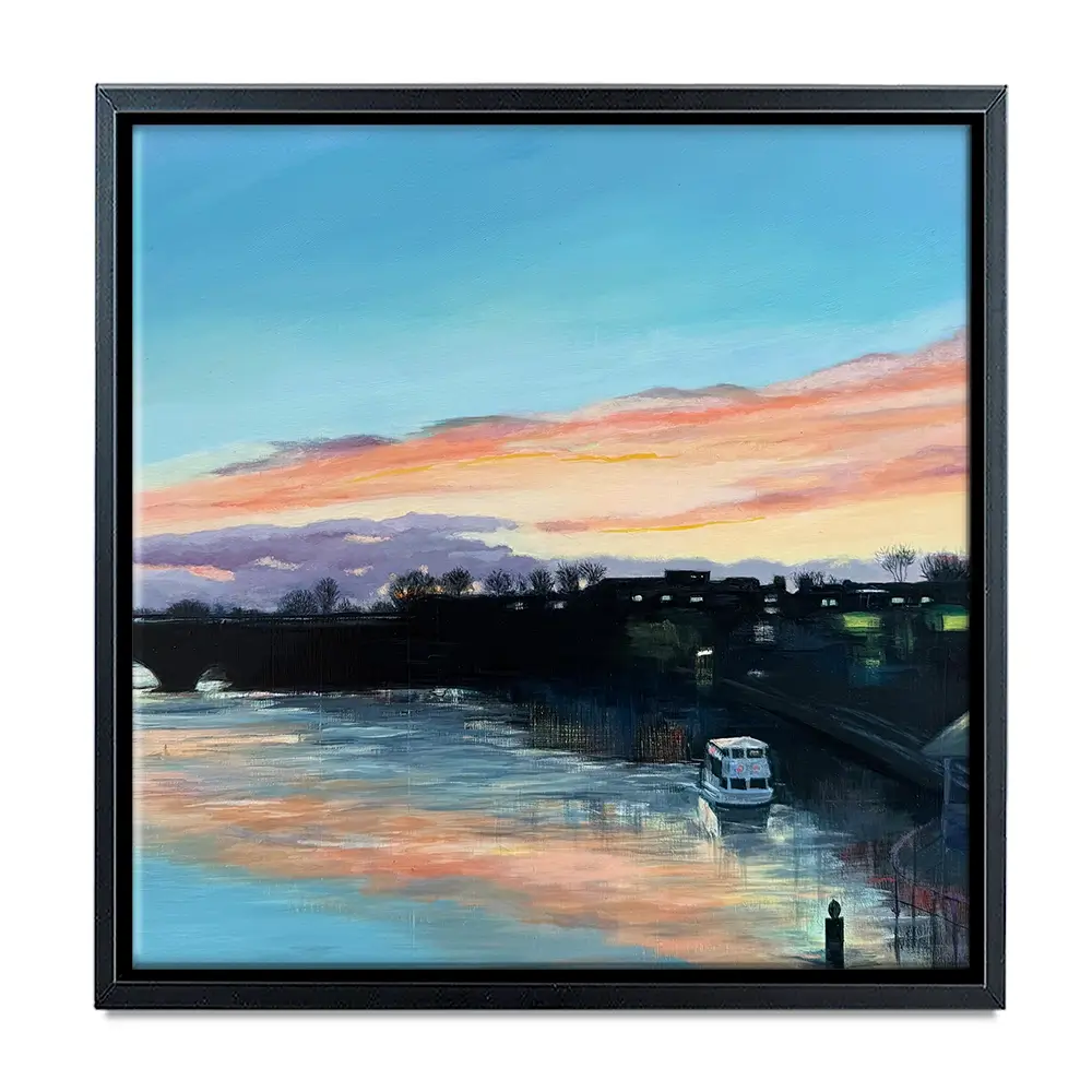 Chester Sunset Square Canvas Print Chester Sunset Square Canvas Print wall art product Karen Sutton