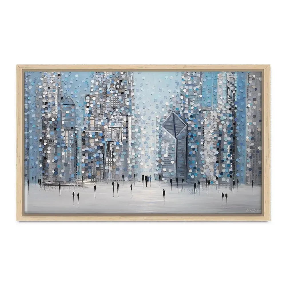Chicago Blue Canvas Print Chicago Blue Canvas Print wall art product Ekaterina Ermilkina