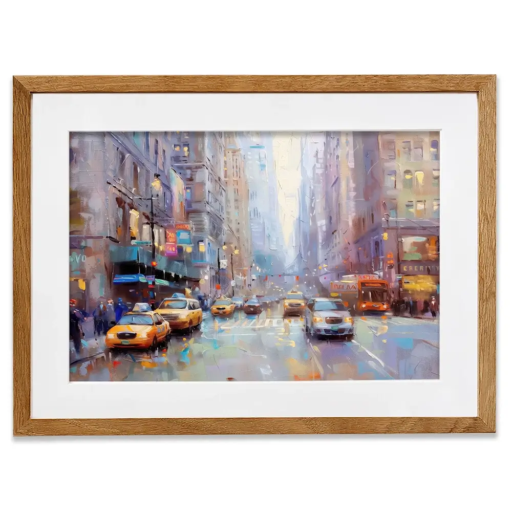 Chicago Streets Framed Art Print Chicago Streets Framed Art Print wall art product NiniArt - Independent