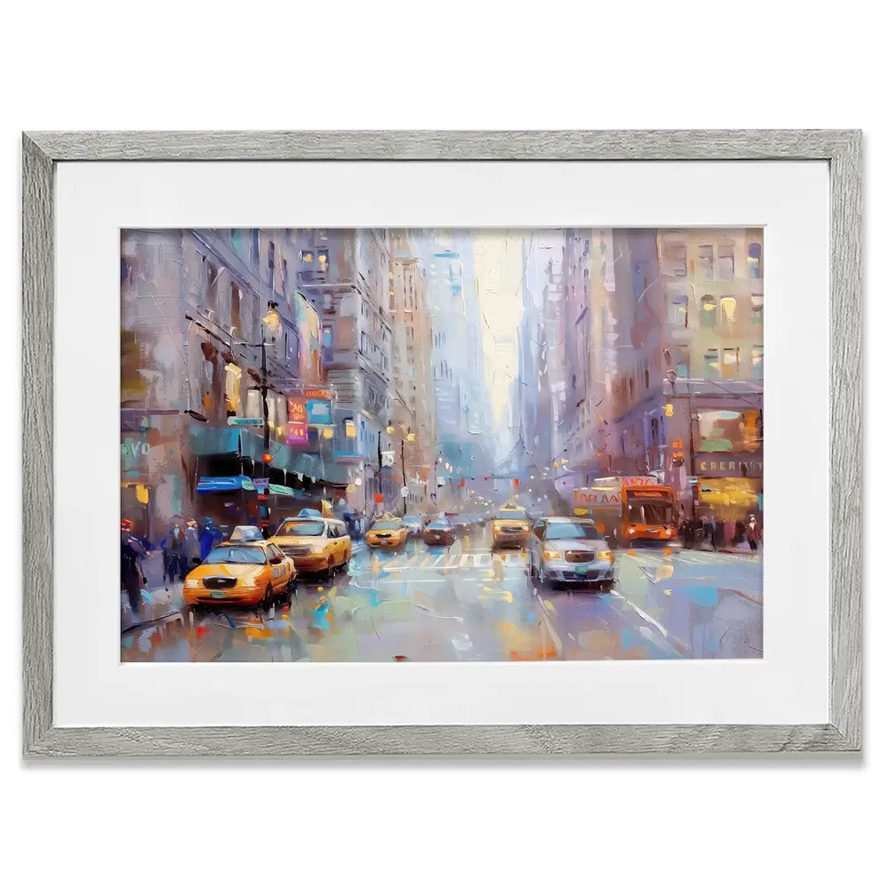 Chicago Streets Framed Art Print Chicago Streets Framed Art Print wall art product NiniArt - Independent