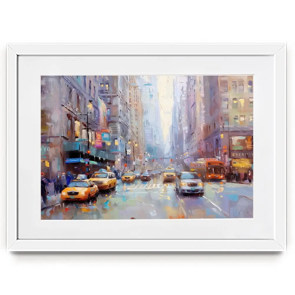 Chicago Streets Framed Art Print Chicago Streets Framed Art Print wall art product NiniArt - Independent