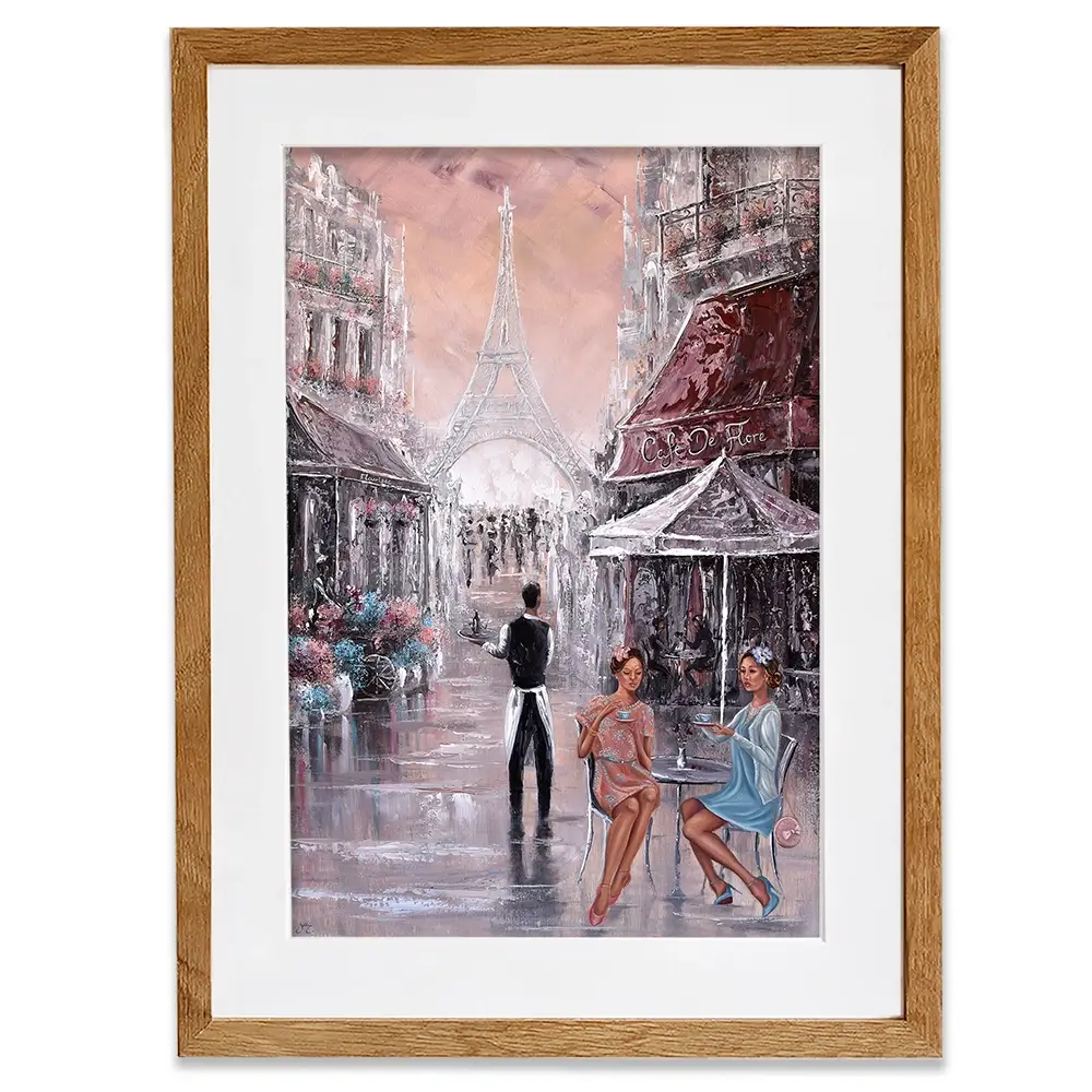 Chit Chat Paris Framed Art Print Chit Chat Paris Framed Art Print wall art product Isabella Karolewicz