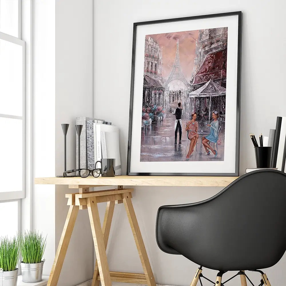 Chit Chat Paris Framed Art Print Chit Chat Paris Framed Art Print wall art product Isabella Karolewicz