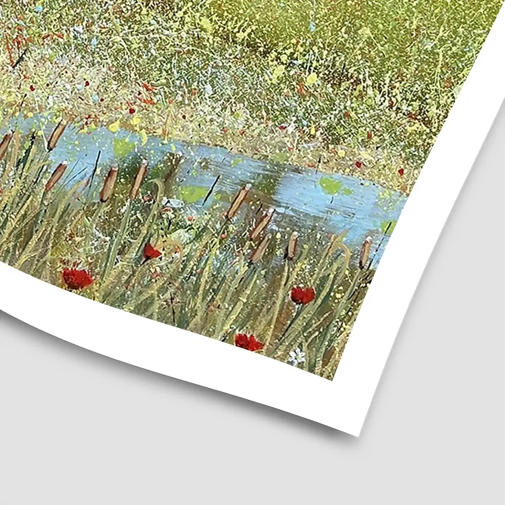 Church Scene Square Art Print Church Scene Square Art Print wall art product Karen Sutton