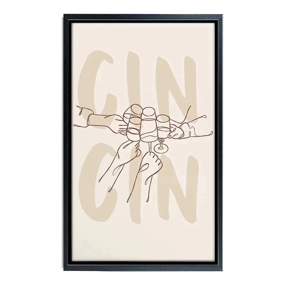 Cin Cin Canvas Print Cin Cin Canvas Print wall art product Art Print Shop