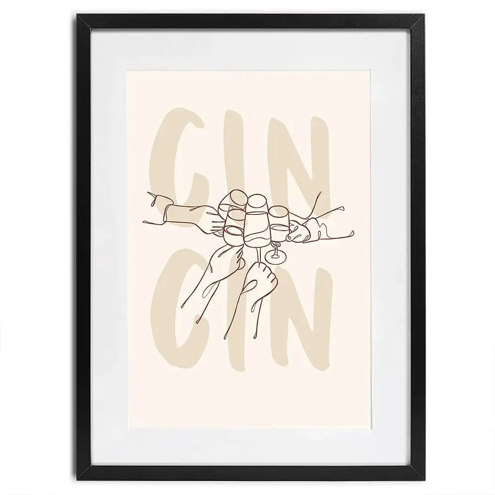 Cin Cin Framed Art Print Cin Cin Framed Art Print wall art product Art Print Shop