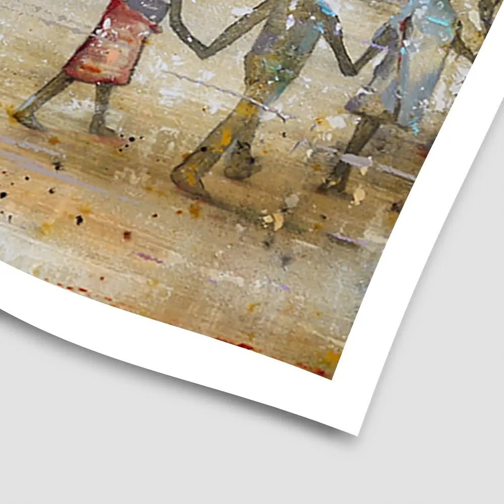 Circle Of Happiness Art Print Circle Of Happiness Art Print wall art product Studio Paint-Ing