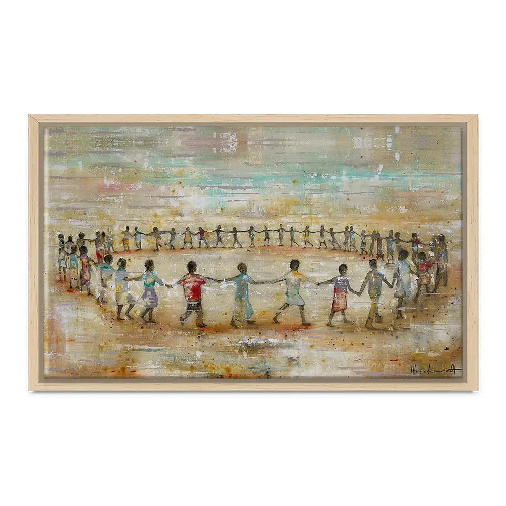 Circle Of Happiness Canvas Print Circle Of Happiness Canvas Print wall art product Studio Paint-Ing