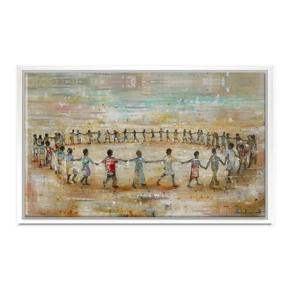 Circle Of Happiness Canvas Print Circle Of Happiness Canvas Print wall art product Studio Paint-Ing