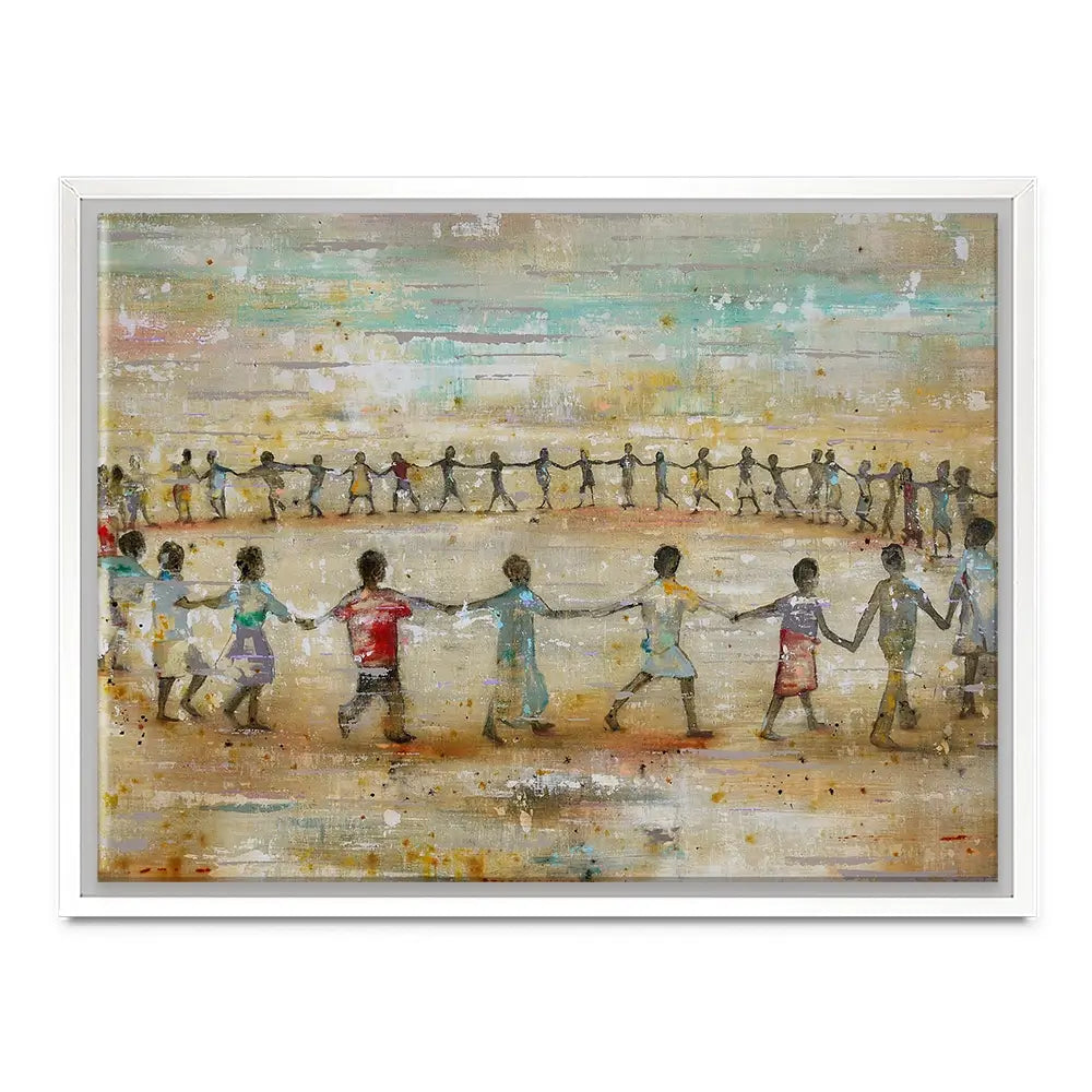 Circle Of Happiness Canvas Print Circle Of Happiness Canvas Print wall art product Studio Paint-Ing