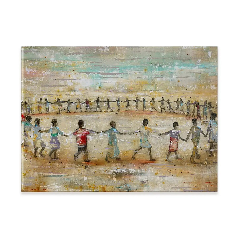 Circle Of Happiness Canvas Print Circle Of Happiness Canvas Print wall art product Studio Paint-Ing
