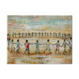 Circle Of Happiness Canvas Print Circle Of Happiness Canvas Print wall art product Studio Paint-Ing