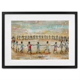 Circle Of Happiness Framed Art Print Circle Of Happiness Framed Art Print wall art product Studio Paint-Ing