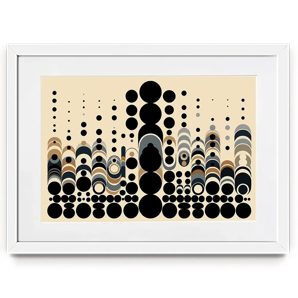 Circle Symphony Framed Art Print Circle Symphony Framed Art Print wall art product P & M Print Gallery