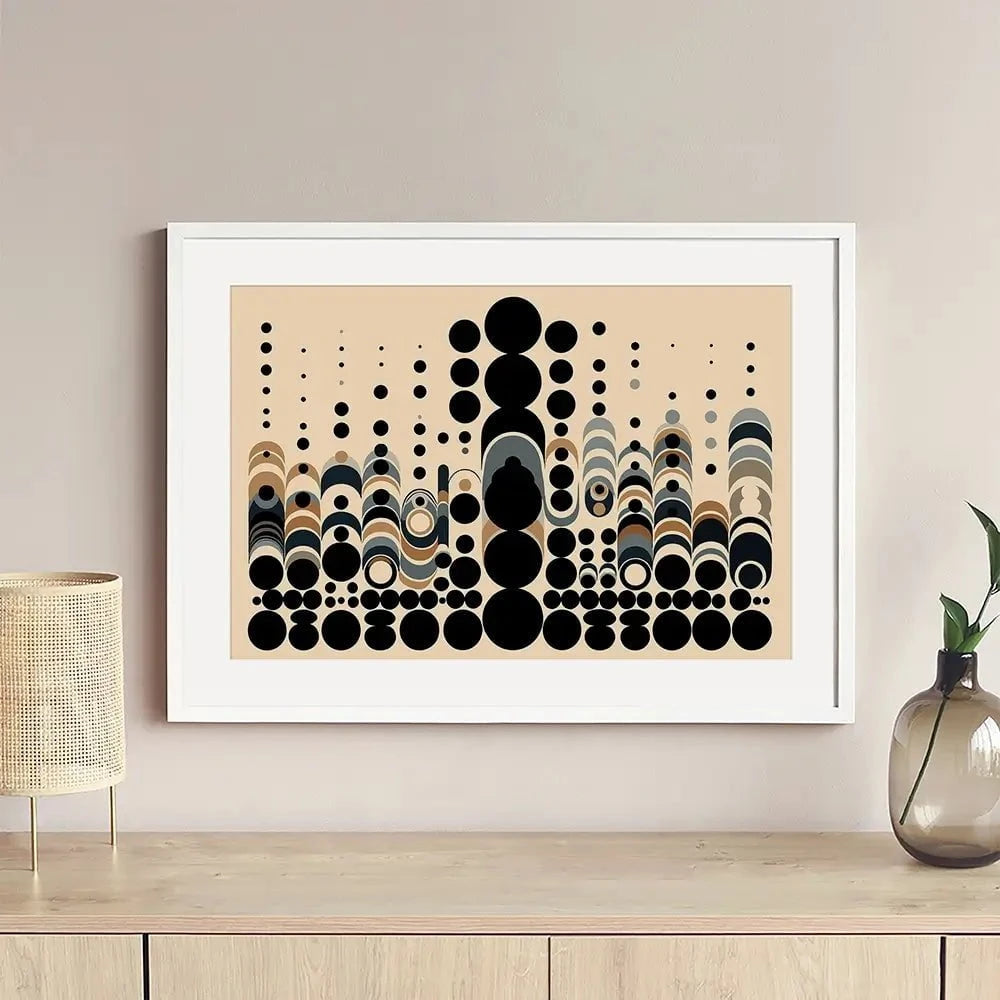 Circle Symphony Framed Art Print Circle Symphony Framed Art Print wall art product P & M Print Gallery