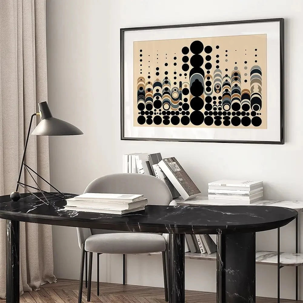 Circle Symphony Framed Art Print Circle Symphony Framed Art Print wall art product P & M Print Gallery