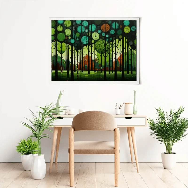 Circular Forest Art Print Circular Forest Art Print wall art product David Alexander Elder