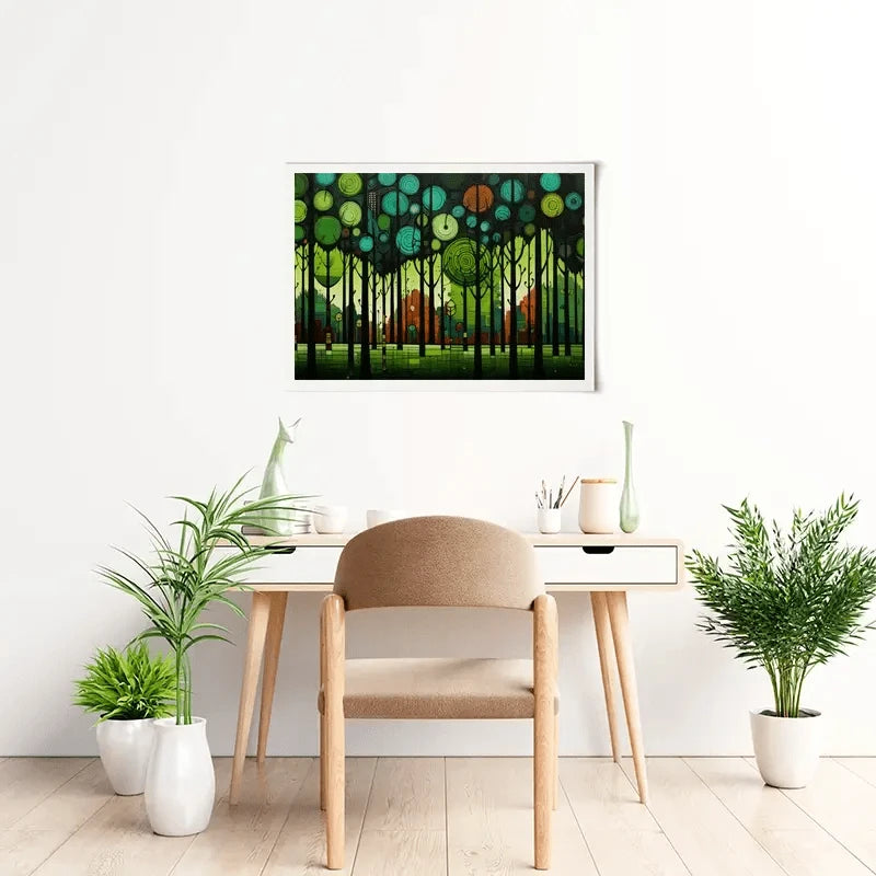 Circular Forest Art Print Circular Forest Art Print wall art product David Alexander Elder