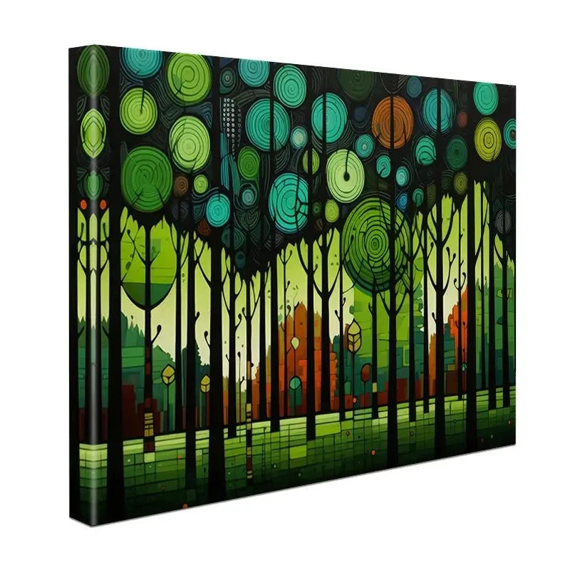 Circular Forest Canvas Print Circular Forest Canvas Print wall art product David Alexander Elder