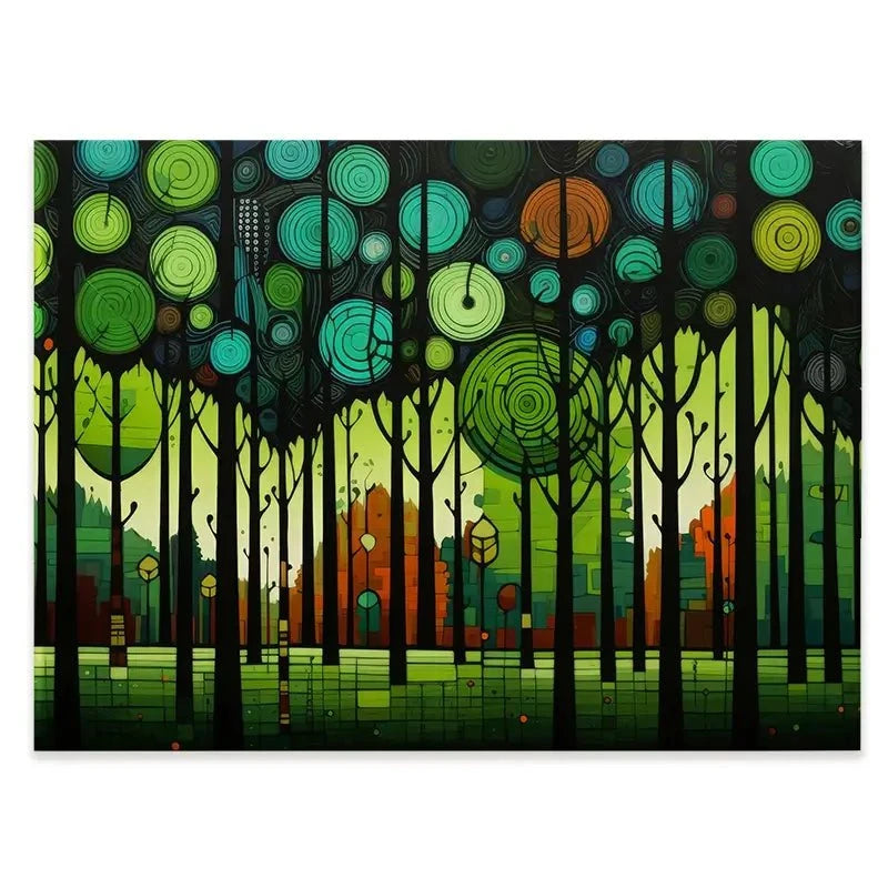 Circular Forest Canvas Print Circular Forest Canvas Print wall art product David Alexander Elder