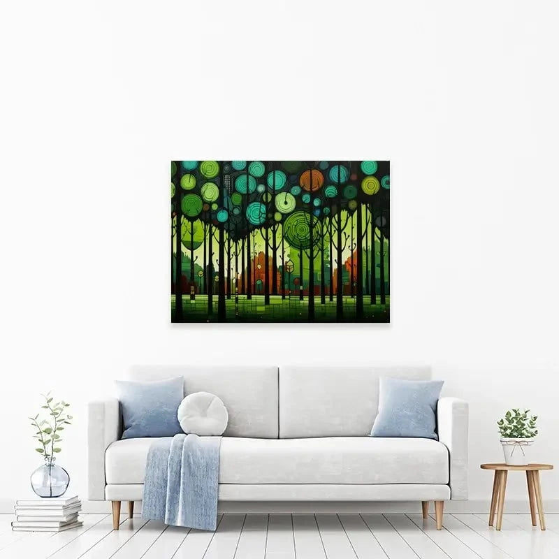 Circular Forest Canvas Print Circular Forest Canvas Print wall art product David Alexander Elder