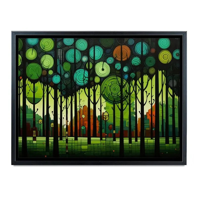 Circular Forest Canvas Print Circular Forest Canvas Print wall art product David Alexander Elder