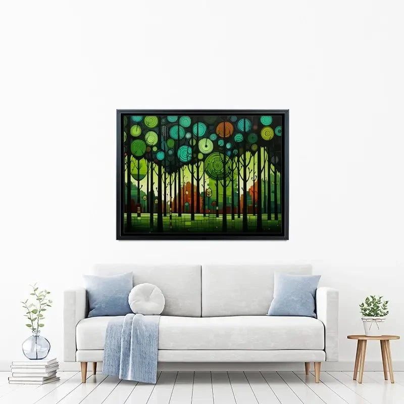 Circular Forest Canvas Print Circular Forest Canvas Print wall art product David Alexander Elder