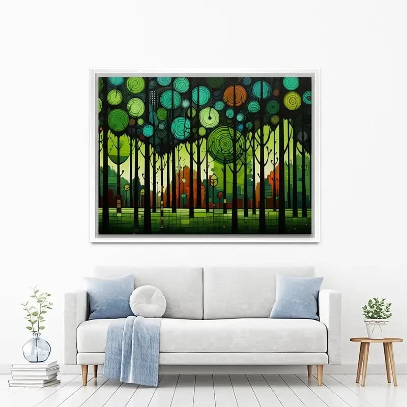 Circular Forest Canvas Print Circular Forest Canvas Print wall art product David Alexander Elder