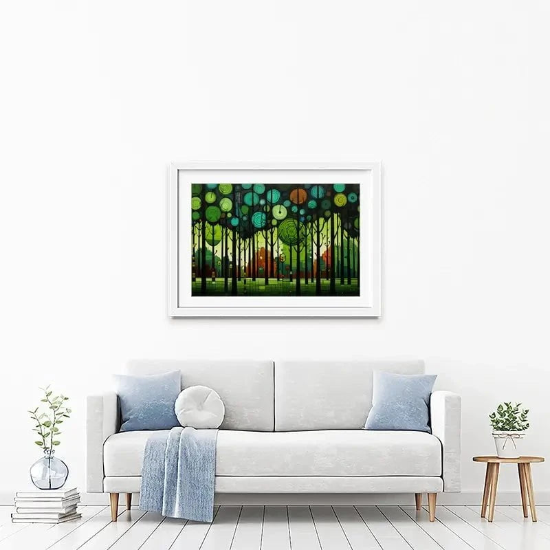 Circular Forest Framed Art Print Circular Forest Framed Art Print wall art product David Alexander Elder