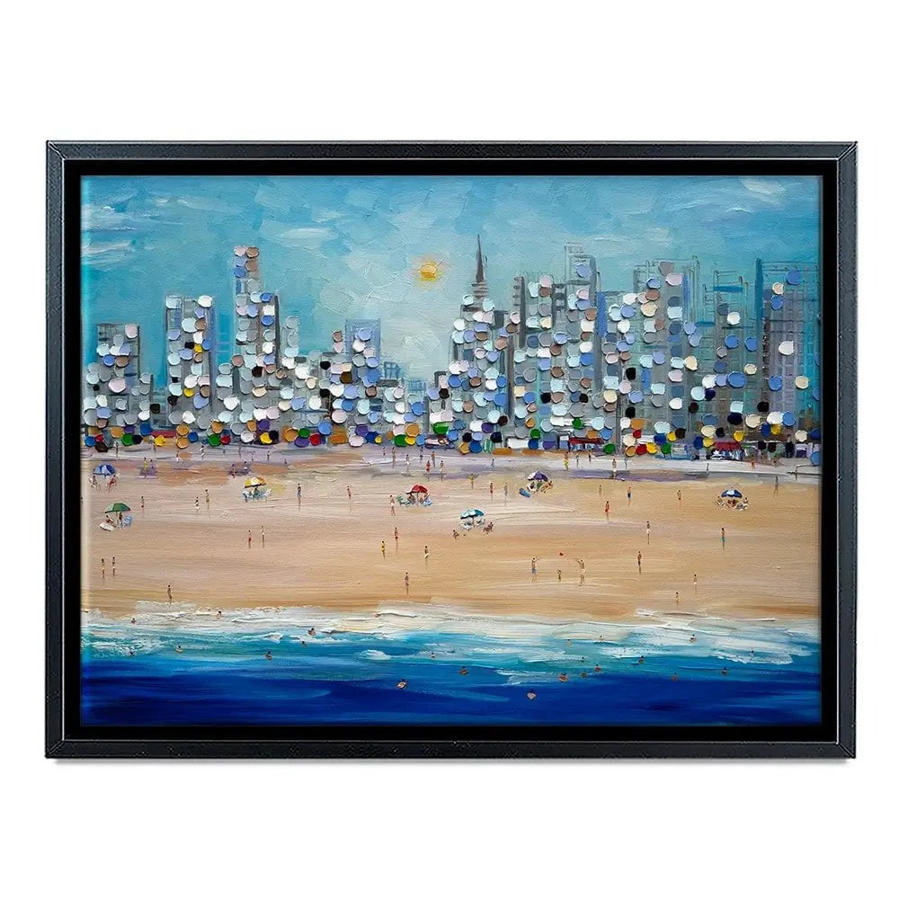 City Beach Canvas Print City Beach Canvas Print wall art product Ekaterina Ermilkina