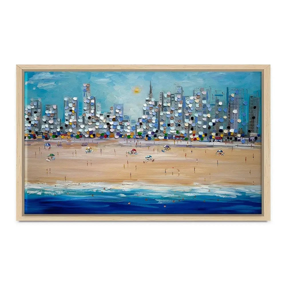 City Beach Canvas Print City Beach Canvas Print wall art product Ekaterina Ermilkina