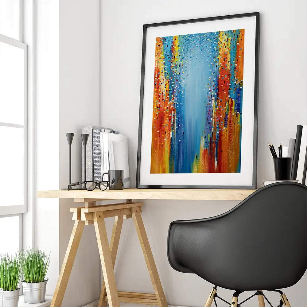 City In Motion Framed Art Print City In Motion Framed Art Print wall art product Ekaterina Ermilkina
