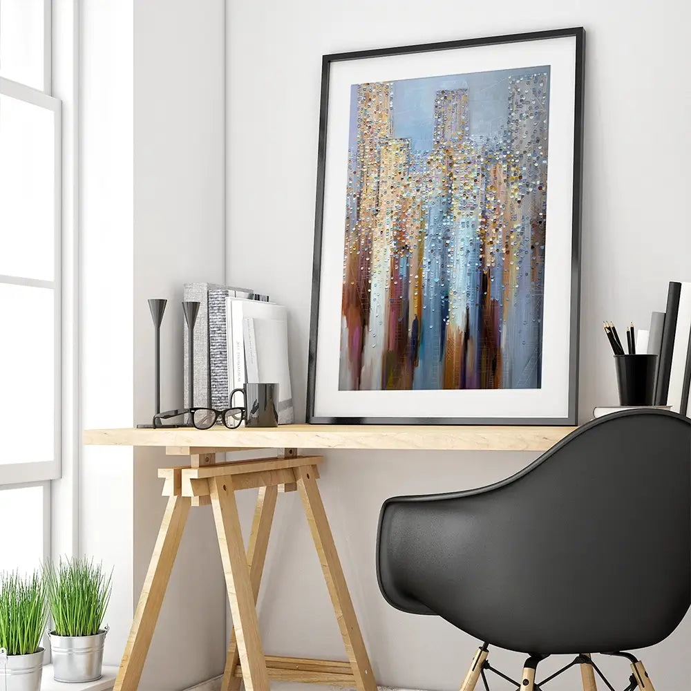 City In The Clouds Framed Art Print City In The Clouds Framed Art Print wall art product Ekaterina Ermilkina