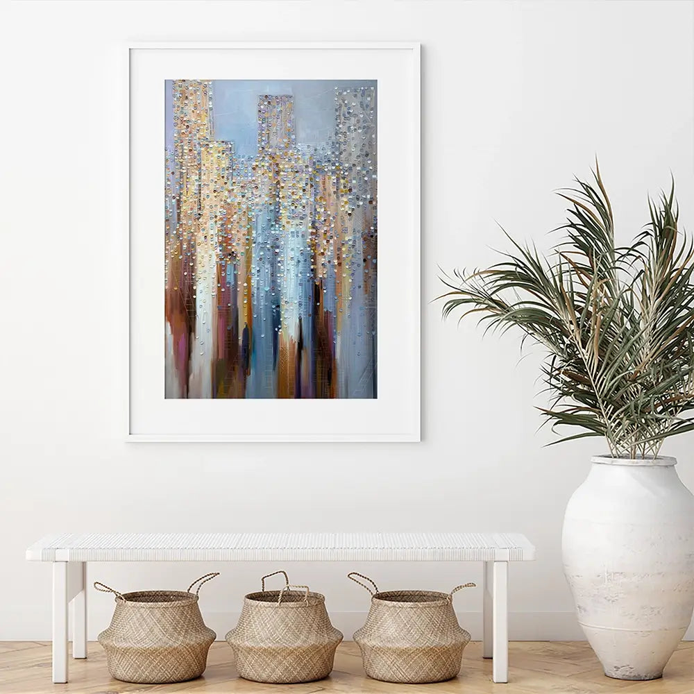 City In The Clouds Framed Art Print City In The Clouds Framed Art Print wall art product Ekaterina Ermilkina