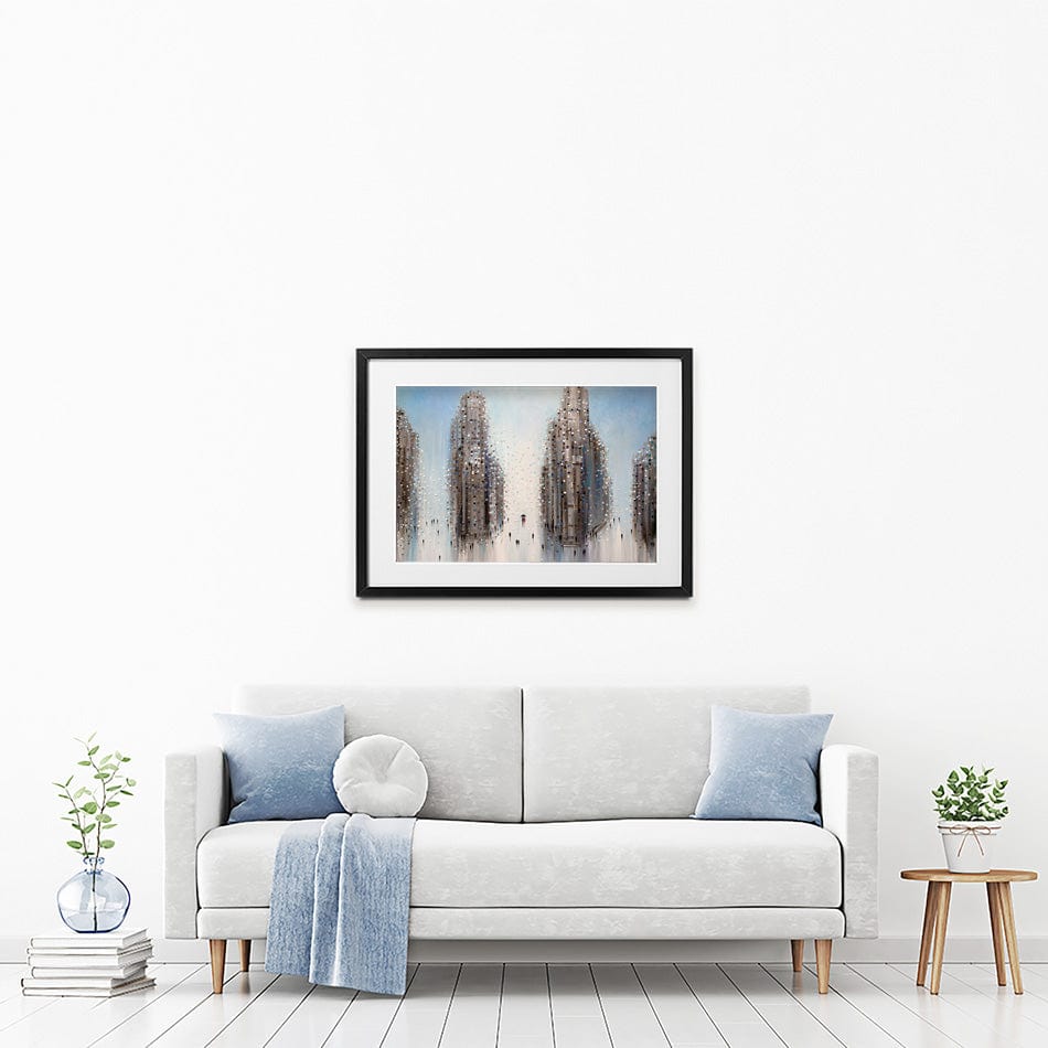 City Mood Framed Art Print wall art product Ekaterina Ermilkina / Independent