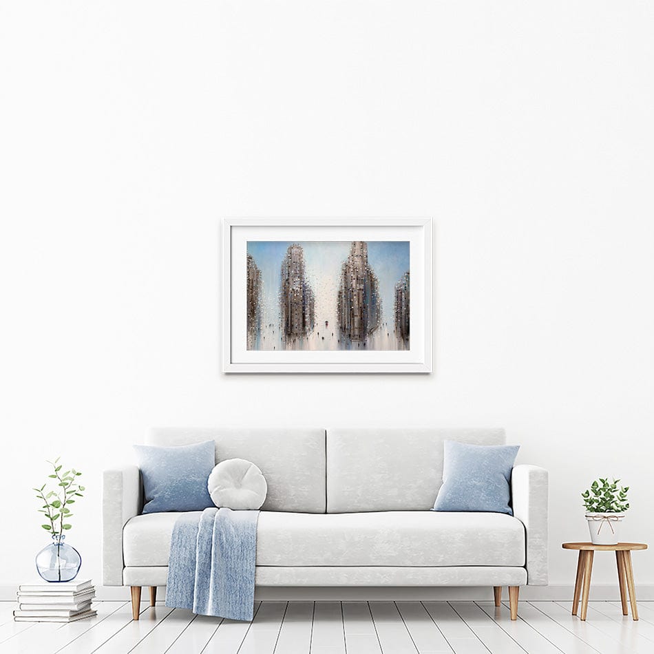 City Mood Framed Art Print wall art product Ekaterina Ermilkina / Independent