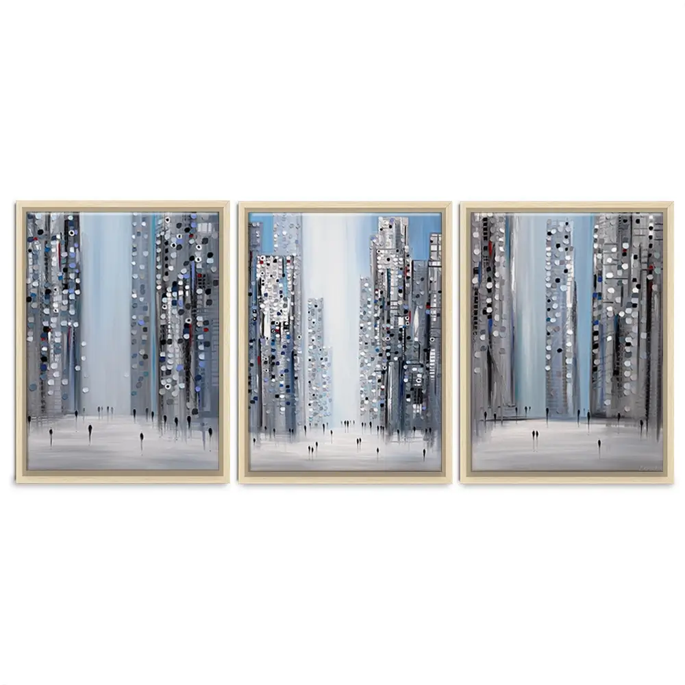 City Pulse Trio Canvas Print City Pulse Trio Canvas Print wall art product Ekaterina Ermilkina