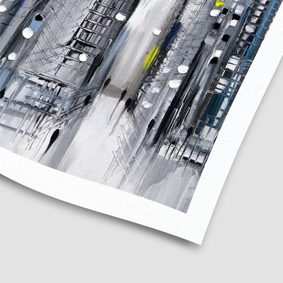 City Street Scene Art Print wall art product Ekaterina Ermilkina / Independent