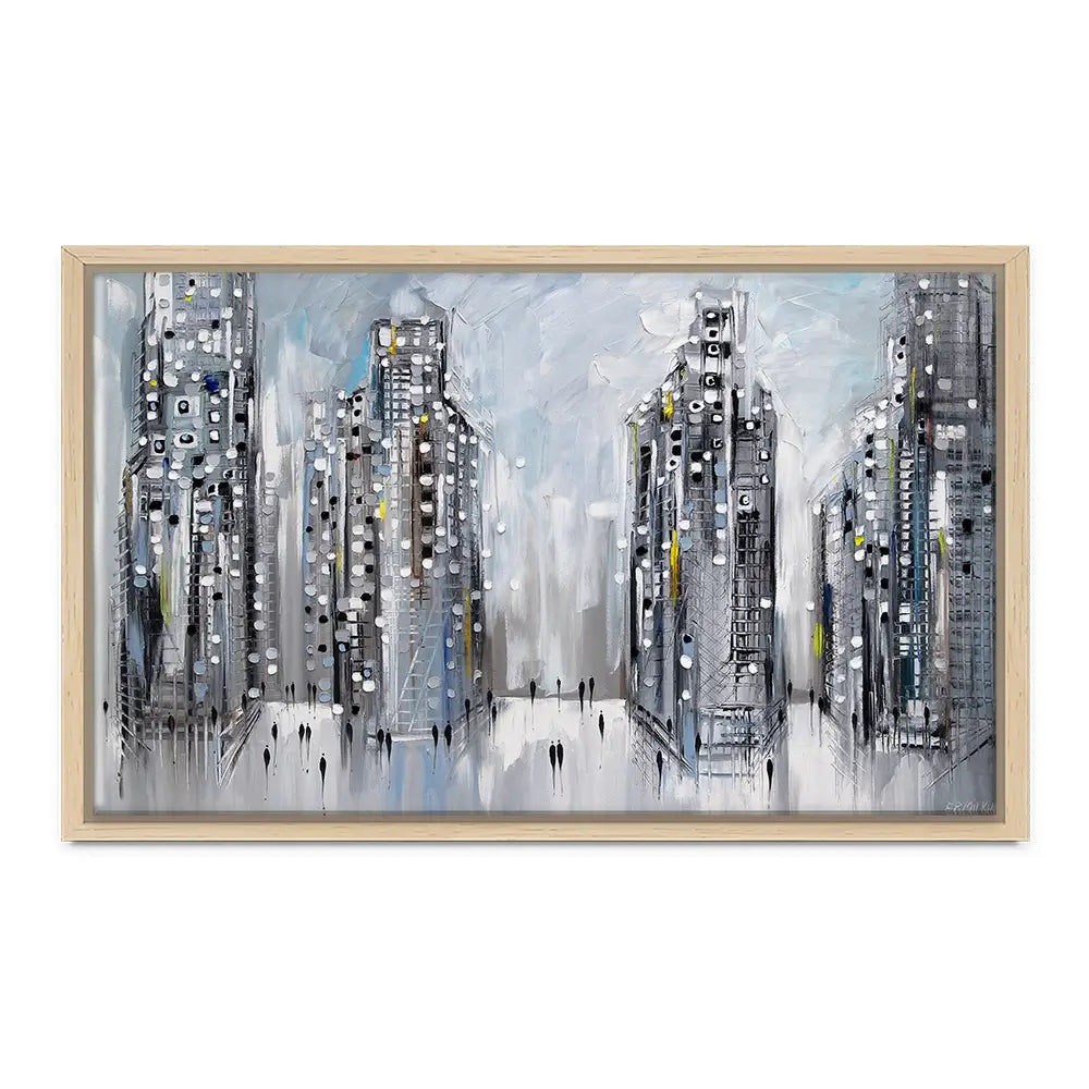 City Street Scene Canvas Print City Street Scene Canvas Print wall art product Ekaterina Ermilkina