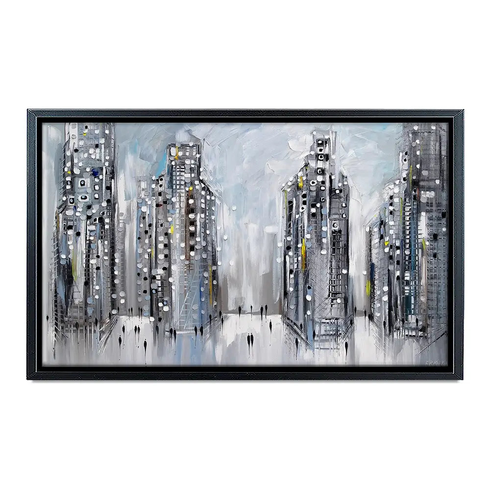 City Street Scene Canvas Print City Street Scene Canvas Print wall art product Ekaterina Ermilkina