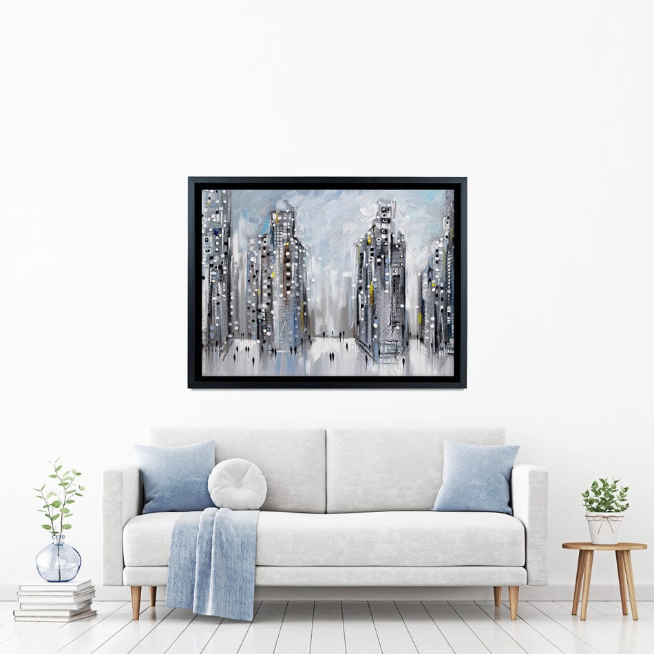 City Street Scene Canvas Print wall art product Ekaterina Ermilkina / Independent