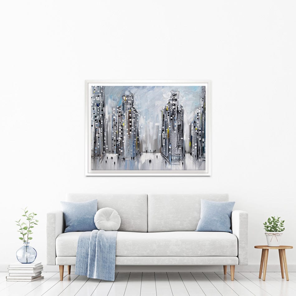 City Street Scene Canvas Print wall art product Ekaterina Ermilkina / Independent