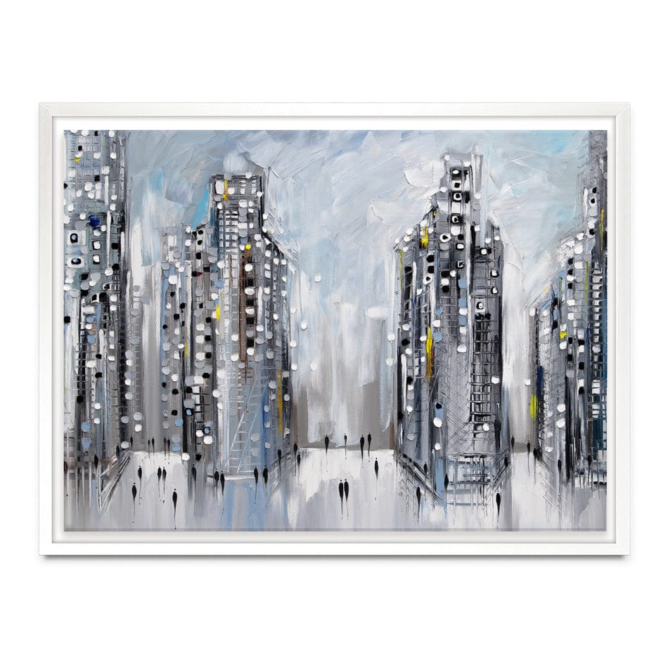 City Street Scene Canvas Print wall art product Ekaterina Ermilkina / Independent