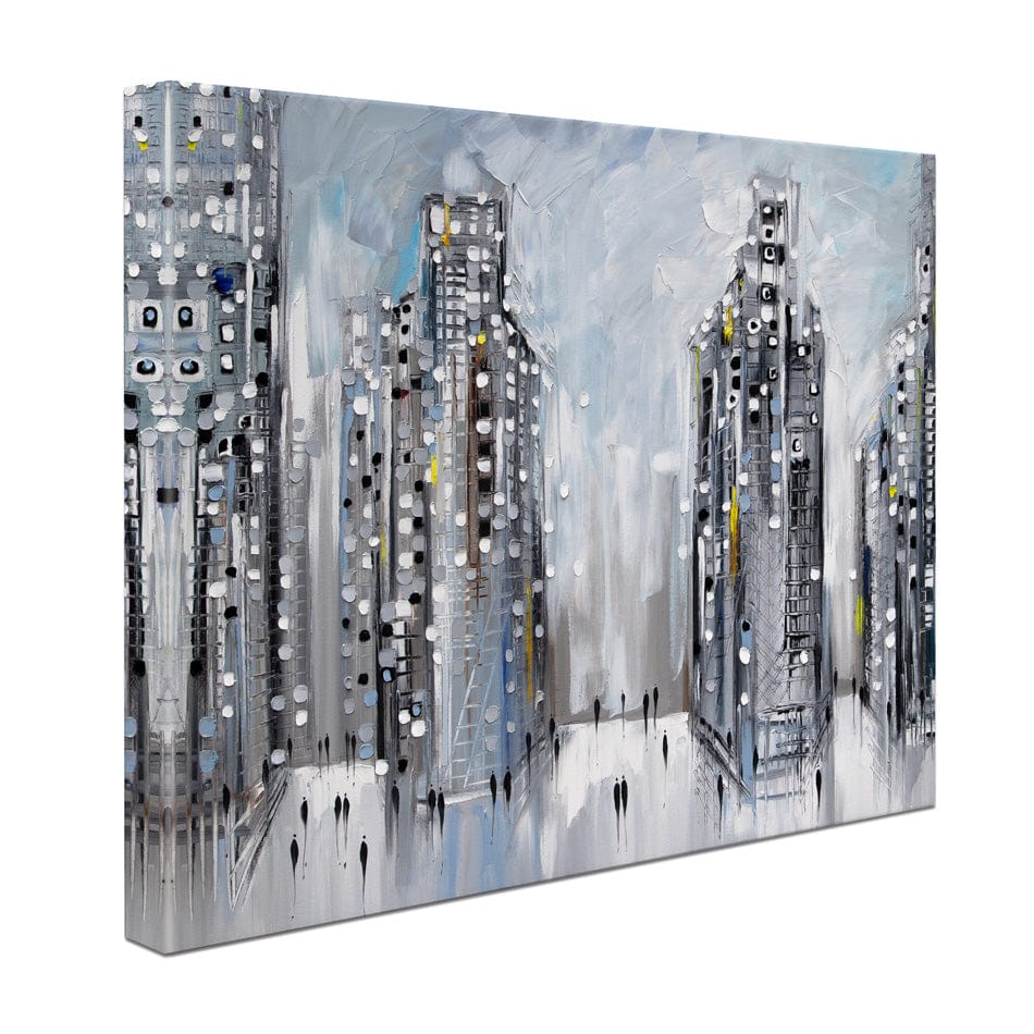 City Street Scene Canvas Print wall art product Ekaterina Ermilkina / Independent